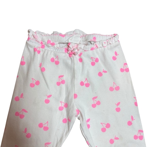 Zara Baby Girls Cherry Print Ribbed Cotton Leggings-Size 18-24 months - Picture 3 of 7